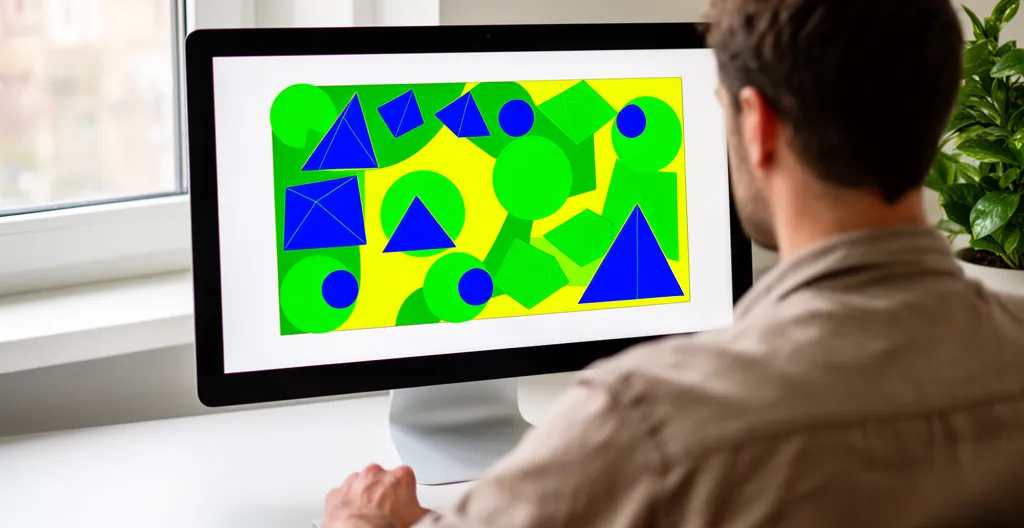 Paysagiste travaillant sur un plan 2D de jardin sur écran